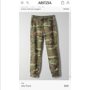 Aritzia Alix Pant- Camouflage